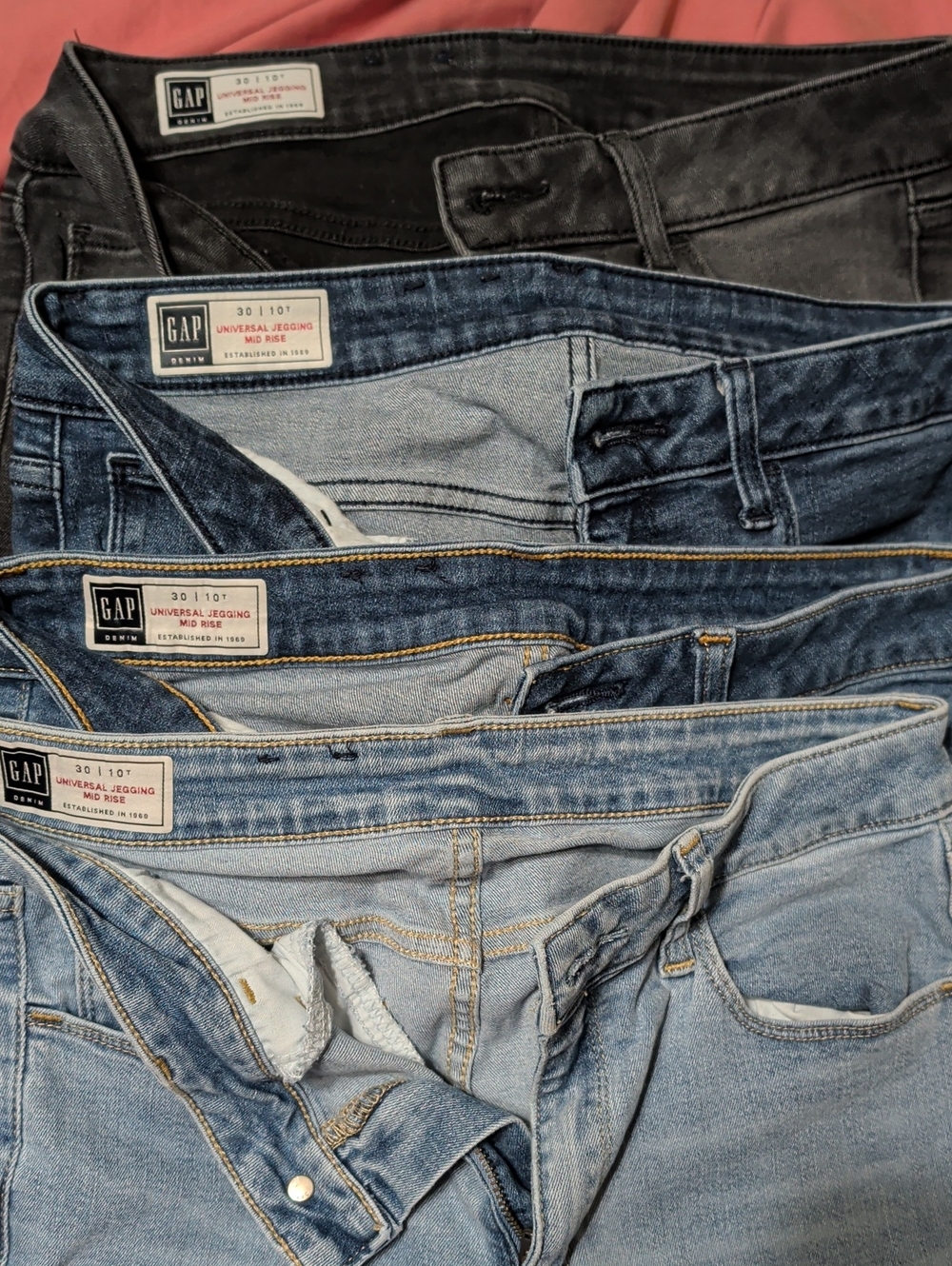 GAP Women’s Universal Jegging Jeans - Four Pairs/Different Washes